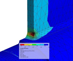 Existing Trommel - Location of Max Stress